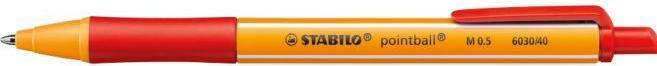 Produktbild STABILO Kugelschreiber pointball aus recyceltem Kunststoff (Rot, 1 x)