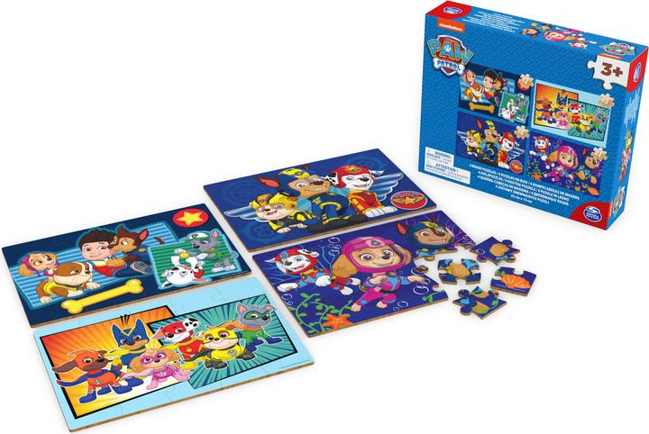 Produktbild NoName Paw Patrol 4 Holzpuzzles