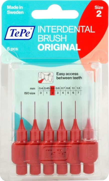 Image du produit TePe Interdental Brush 0.5mm rot (6 x, 0.50 mm)