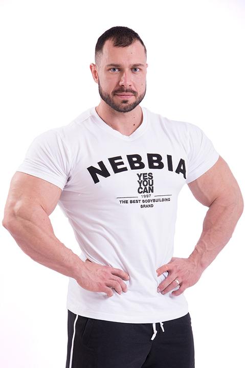 Nebbia Hardcore T-Shirt With Embroidery WHITE (M)
