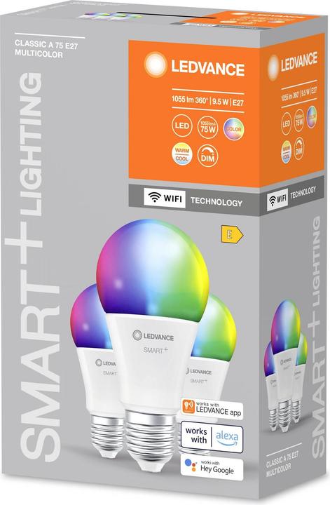 Image du produit Ledvance Smart+ Wifi Classic (E27, 9.50 W, 1055 lm, 3 x, E)