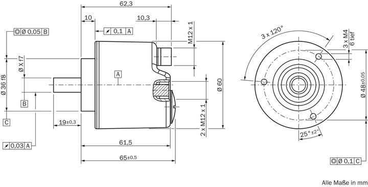 Immagine prodotto Sick Encoder assoluto, 262144 ppr, segnale Ethernet IP, tipo solido, albero da 10 mm
