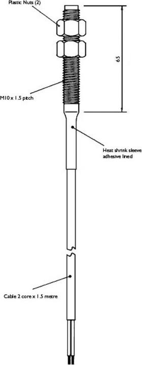 Produktbild TE Connectivity Sensor PS801 Reed-Kontakt 1 Schliesser 100 V/DC, 250 V/AC 1 A 10