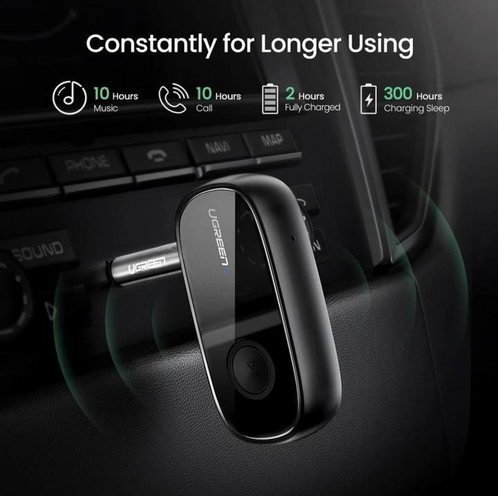 Immagine prodotto Ugreen Ricevitore audio AUX Bluetooth 5.0 per auto AUX Jack (Ricevitore)