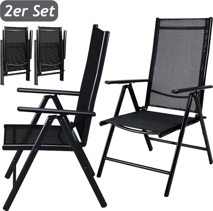 Actual product image Casaria Set of 2 garden chairs