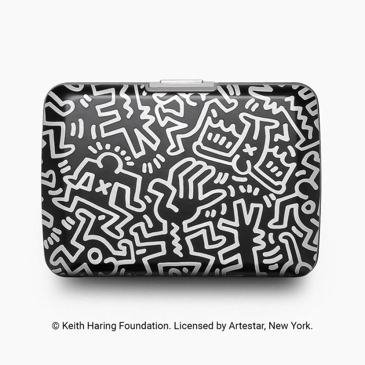 Ögon Kreditkartenetui V2 K.HARING black+w