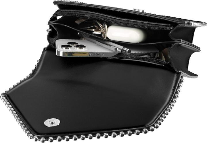 Actual product image Gallantry Trendy handbag with metal chain handle