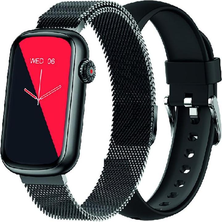 Smarty Watches Smarty 2.0 Smart-Watch SW032A schwarz Edelstahlarmand
