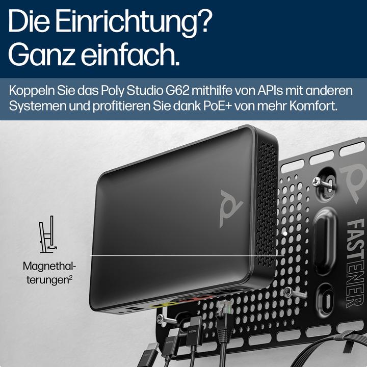 Image du produit HP Poly Studio G62 PoE+Adpt GSA/TAA