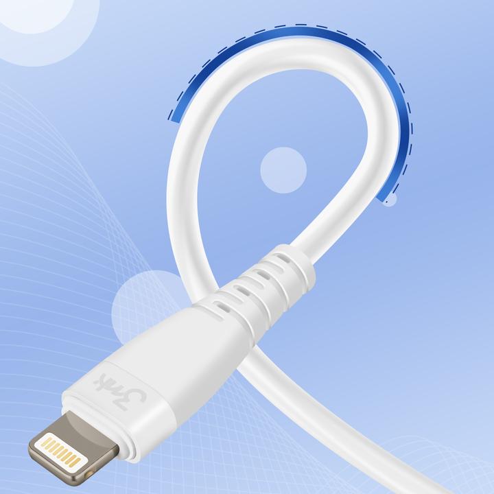Image du produit 3MK Câble USB Hyper Silicone Cable Lightning 20W 1m (1 m, USB 3.2 Gen 1, 20 W)