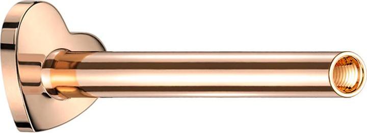 Produktbild Star Piercing Micro Labret-Stab Herz rosegold mit 0.8 mm Innengewinde (Titan G23, ohne Messing)