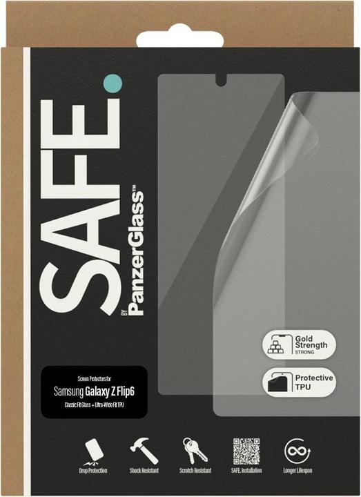 Produktbild PanzerGlass Safe. (1 Stück, Samsung Galaxy Z Flip6)