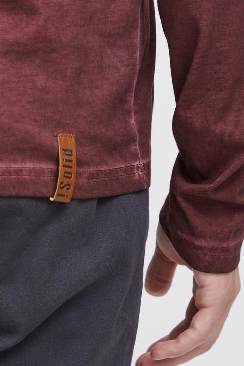 Actual product image Solid Tinox Men's Longsleeve With V-Neck Made Of 100% Cotton (L)