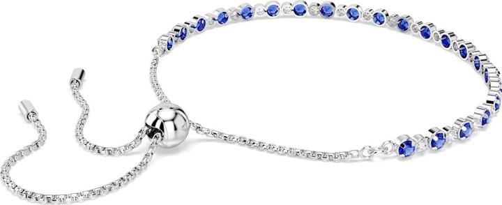 Immagine prodotto Swarovski Matrix Tennis Armband Gemischte Rundschliffe Blau Rhodiniert (Metallo Swarovski)
