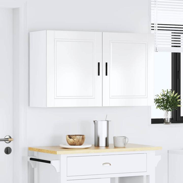 Produktbild VidaXL Küchen-Hängeschränke 2 Stk. Porto Hochglanz-Weiss Holzwerkstoff (50 x 31 x 60 cm)