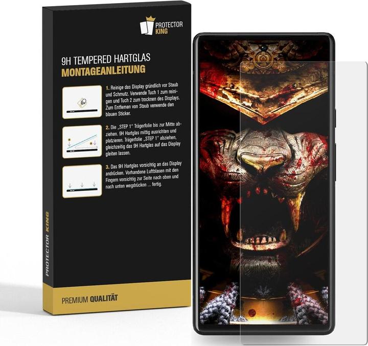 Produktbild Protectorking 3x 3D A++ echtes Tempered 9H Panzerhartglas KLAR (3 Stück, Google Pixel 7a)