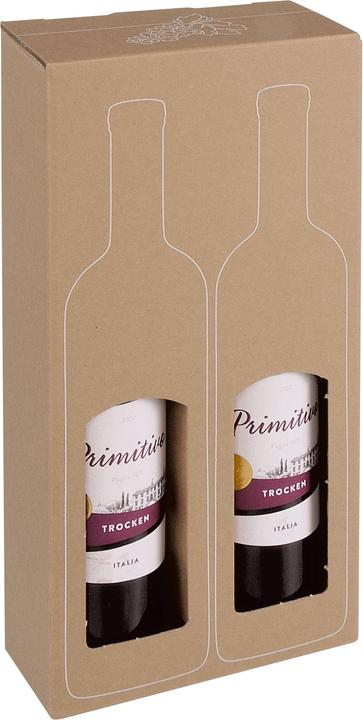 Actual product image Colompac 10 ® Bottle boxes for 2 bottles 9.3 x 18.2 x 37.4 cm (10 x)