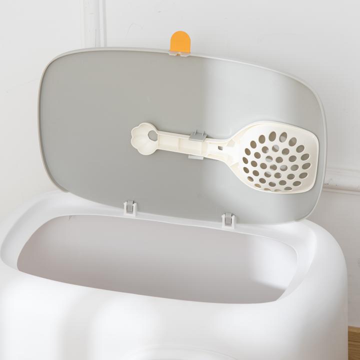 Produktbild PawHut Katzentoilette mit kompaktem Design (Katzenklo geschlossen)