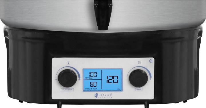 Produktbild Royal Catering Edelstahl Glühweintopf 27L Einkochtopf Glühweinkocher Einkochautomat LCD-Display (27 l)