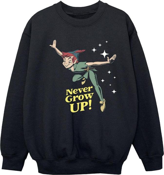 Disney Peter Pan Never Grow Up Sweatshirt Mädchen (128)