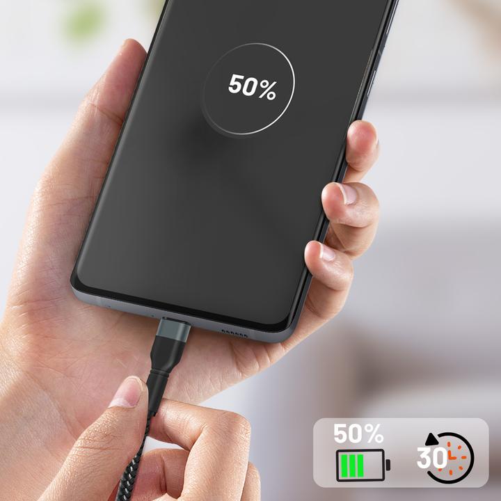 Actual product image LinQ TPC-300 cable (3 m, USB 3.2 Gen 1, 60 W)