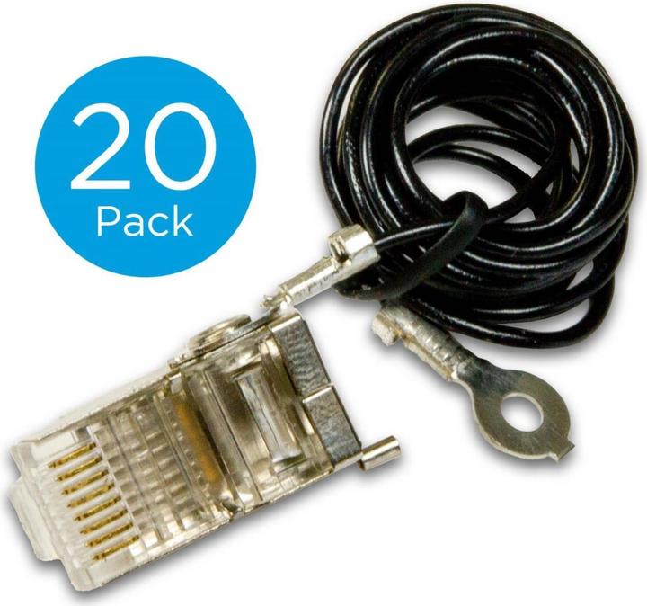 Immagine prodotto Ubiquiti TC-GND-connector STP RJ45, Cat6, 8p8c, wire, pleated, AWG24 (Cavo di rete)