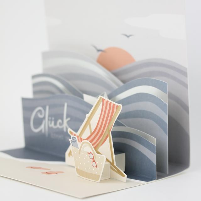 Actual product image Pop-up card - Happiness comes in waves (1 pcs.)