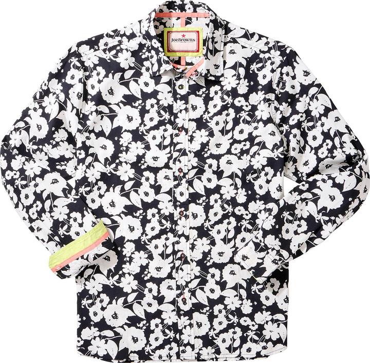 Actual product image Joe Browns Monochrome Floral Long Sleeve Shir (L)