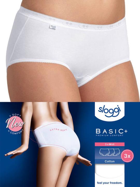 Produktbild Sloggi Basic+ Midi (44, 3er Pack)