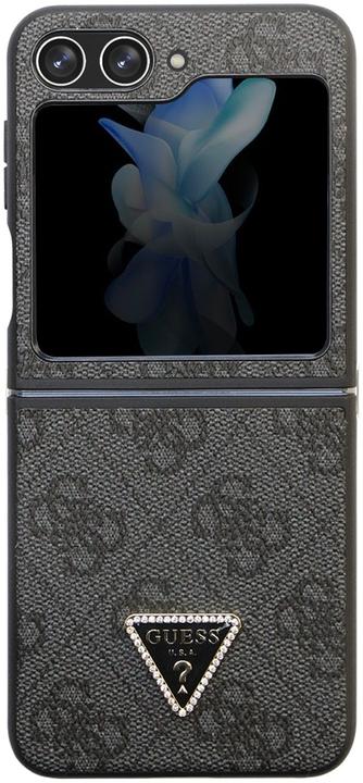 Actual product image Guess 4G Triangle Case Metal Logo for F731B Samsung Galaxy Z Flip5 - black (Samsung Galaxy Z Flip5)