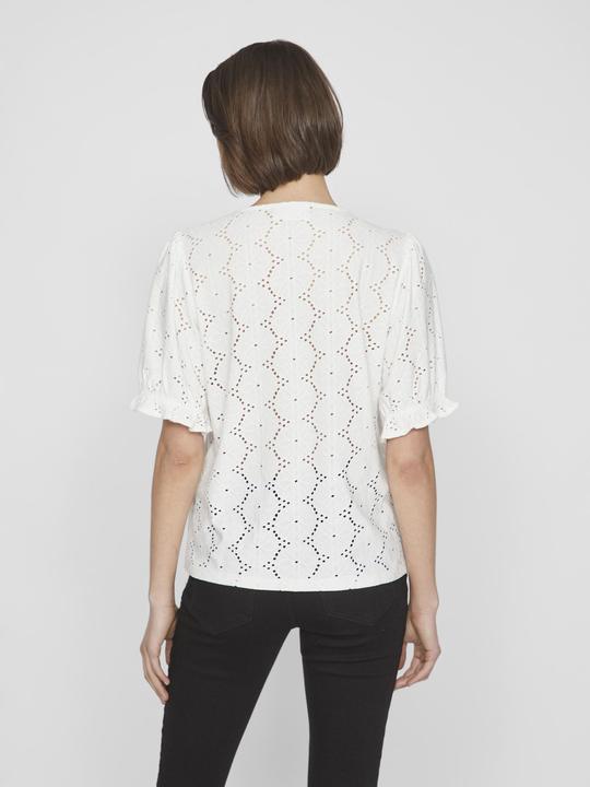 Actual product image Vila Round neck top with short sleeves (L)