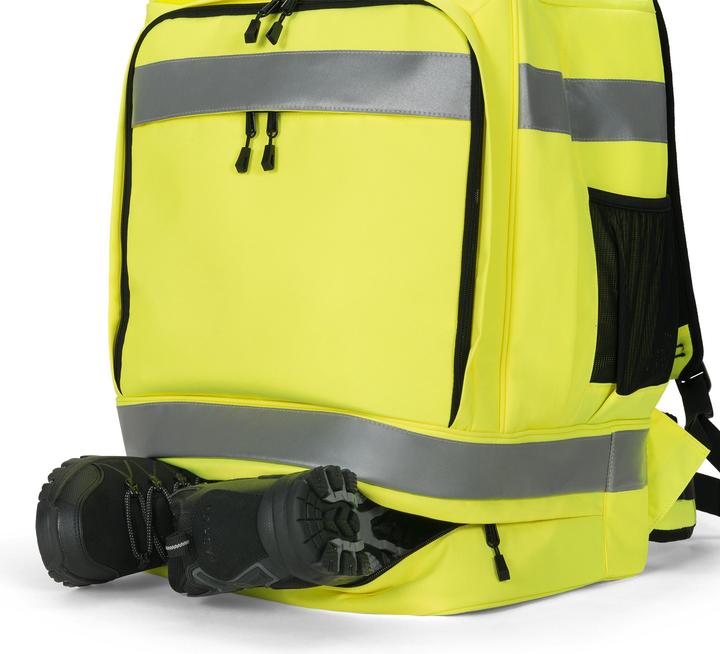 Produktbild Dicota Rucksack Hi-Vis 65 Liter – gelb (65 l)