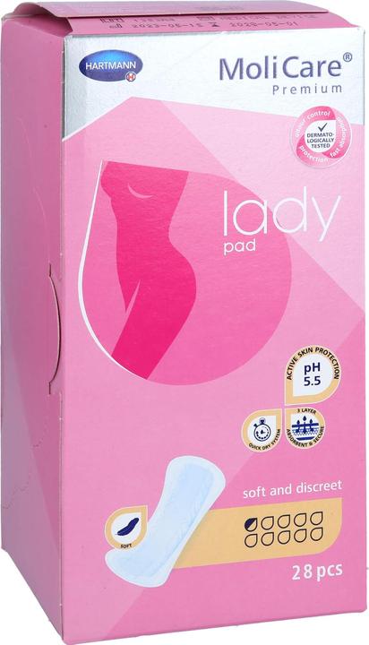 Actual product image MoliCare Lady Pad 0.5 incontinence pad (28 x)