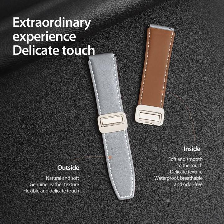 Image du produit Dux Ducis YA Series Bracelet en cuir véritable (22 mm, Cuir véritable)