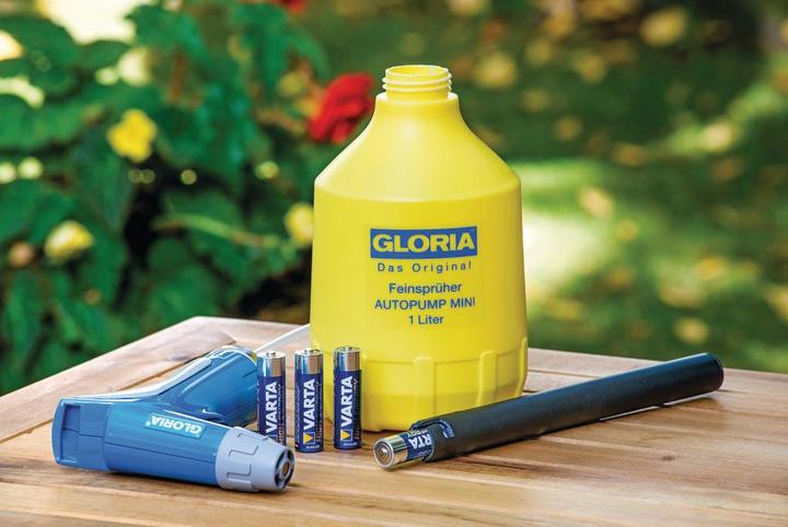 Produktbild Gloria AutoPump Mini - Feinsprüher 1 L, Sprühflasche mit Batteriebetrieb (1 l)