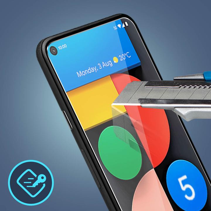 Actual product image Avizar Crystal clear film, glass screen protector (1 Piece, Google Pixel 5)
