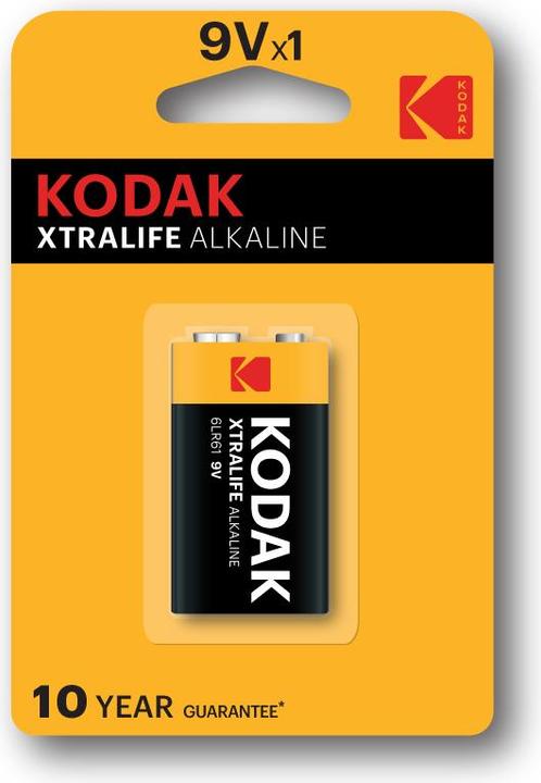 Actual product image Kodak Xtralife - Disposable battery - 9V - Alkaline - 9 V - 1 piece(s) - 460 mAh (1 pcs., 9V Block, 460 mAh)