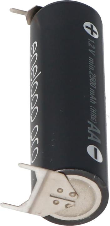 Produktbild AccuCell Akku Eneloop Pro AA Mignon mit Print Kontakt + 1er, - 2er Print (1 Stk., 2500 mAh, Akku)