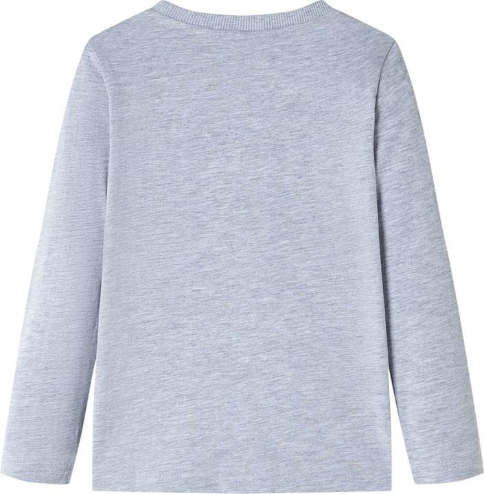 Immagine prodotto VidaXL Camicia da bambino a maniche lunghe grigio melange 116,Materiale: 95 (116)