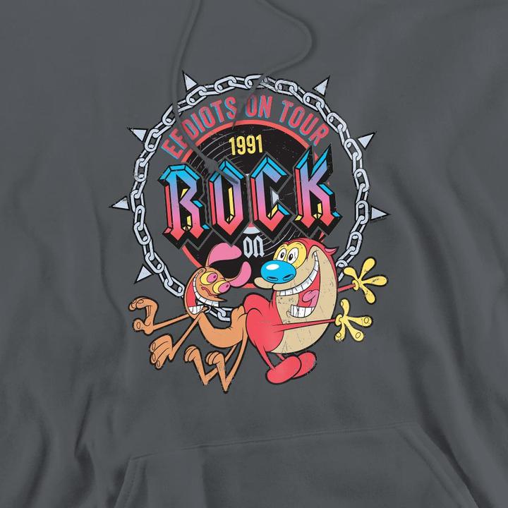 Immagine prodotto Ren & Stimpy Eediots On Tour Felpa con Cappuccio Uomo (L)