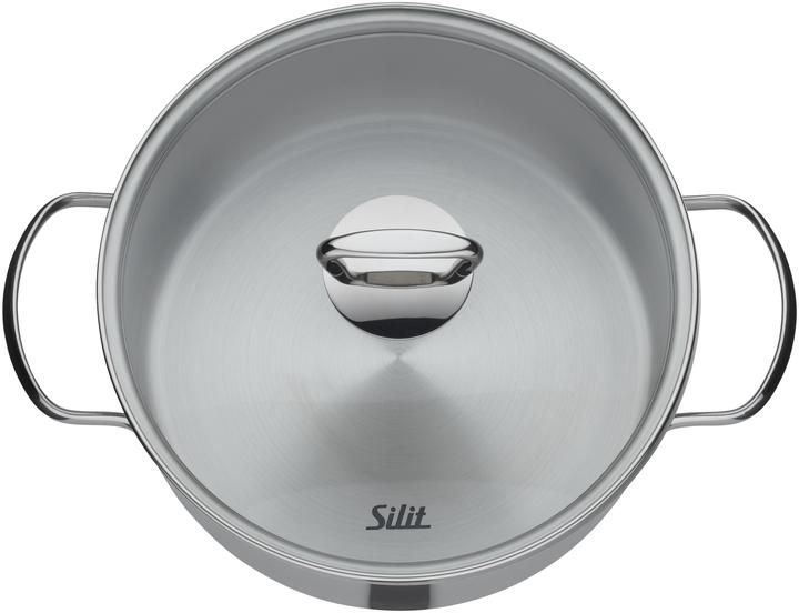 Productafbeelding Silit Kookpan Set Inductiekookpan Set 4st Glazen Deksel Toscane Roestvrij Staal (20 cm, Kookpotten en pannenset, Roestvrij staal)