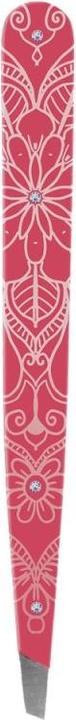 Hausmann Pinzette schraeg Swarovski pink