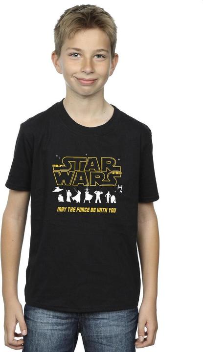 Immagine prodotto Star Wars Silhouettes Force Maglietta Ragazzi (140, 146)