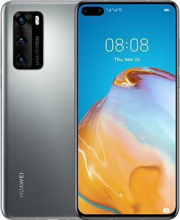 Huawei P40 (128 Go, Silver Frost, 6.10", Double SIM hybride + eSIM, 50 Mpx, 5G)