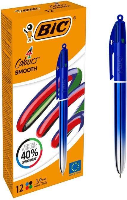 Produktbild Bic Vierfarbenkugelschreiber 4 Colours Smooth (Gradient Blue, 1 x)