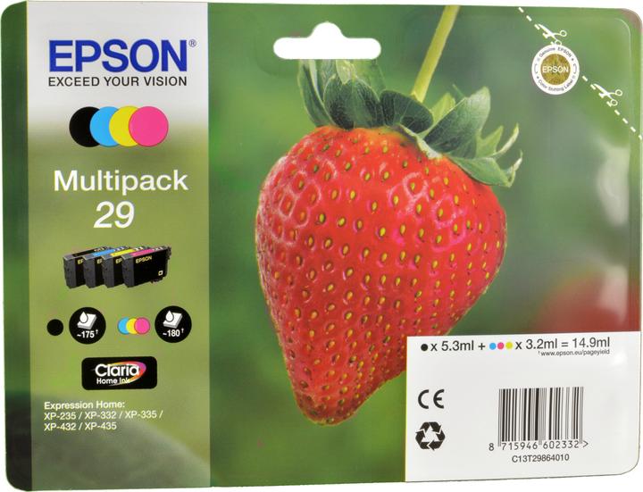 Image du produit Epson 29 Accueil Claria (M, CF, C, Y)
