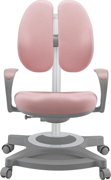 En.Casa Kinderschreibtisch Sauda mit Kinderstuhl Pink (Kids table)