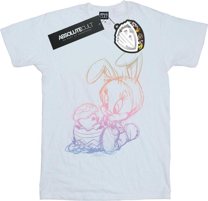 Looney Tunes Tweety Pie Easter Egg Sketch TShirt (3XL)