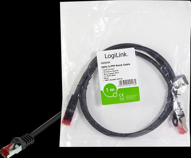 Actual product image LogiLink Network cable (S/FTP, CAT6, 1 m)