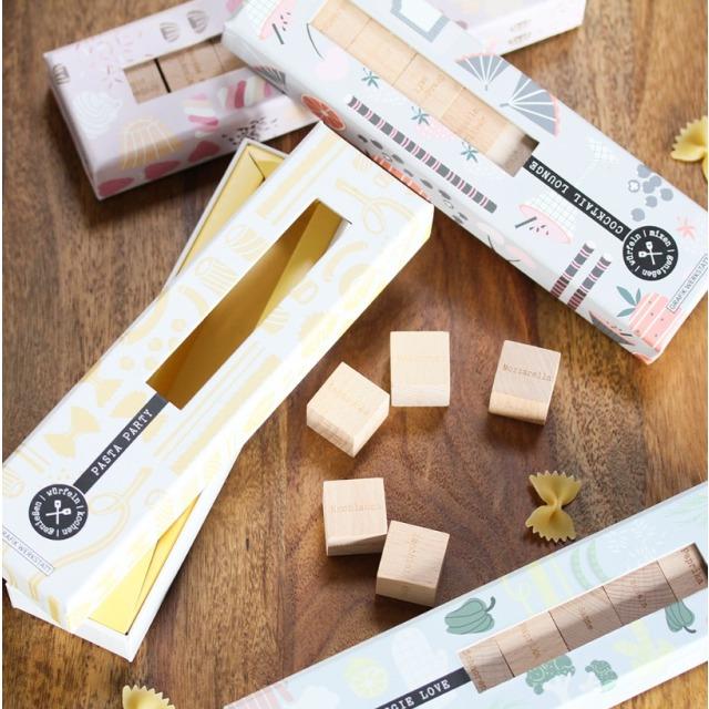 Image du produit Recette en cubes en bois - Pasta Party
